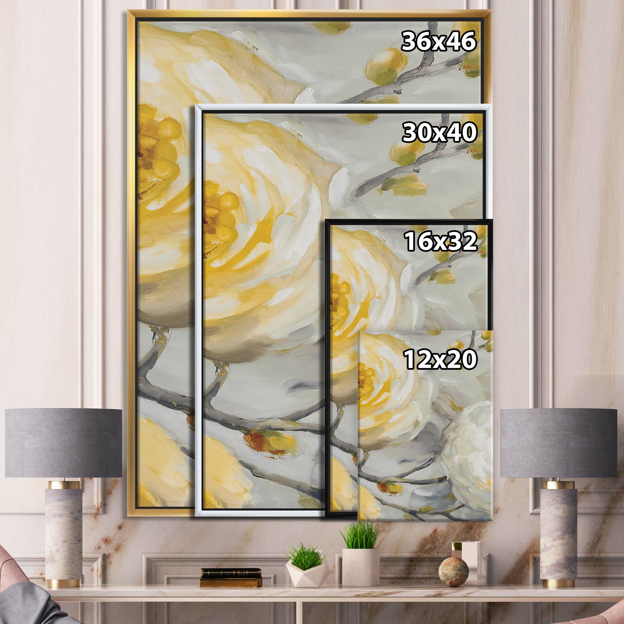 Designart - Sunshine Yellow Flower II